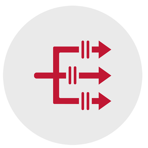 APIファースト設計で柔軟なシステム連携を実現　イメージアイコン
