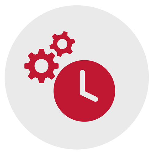 高いリアルタイム性　イメージアイコン