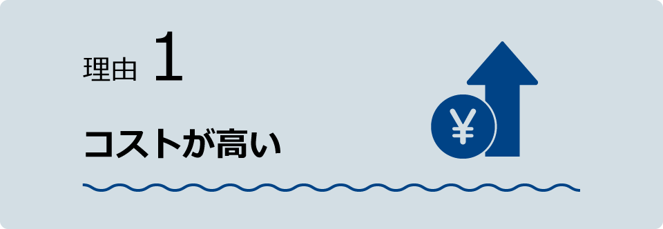 理由1 コストが高い