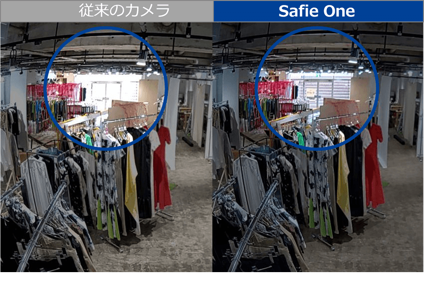 WDR*搭載で明るい部分・暗い部分もより鮮明に