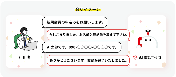 利用シーン(サービス申込み)