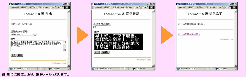 追加機能：PCdeメール通