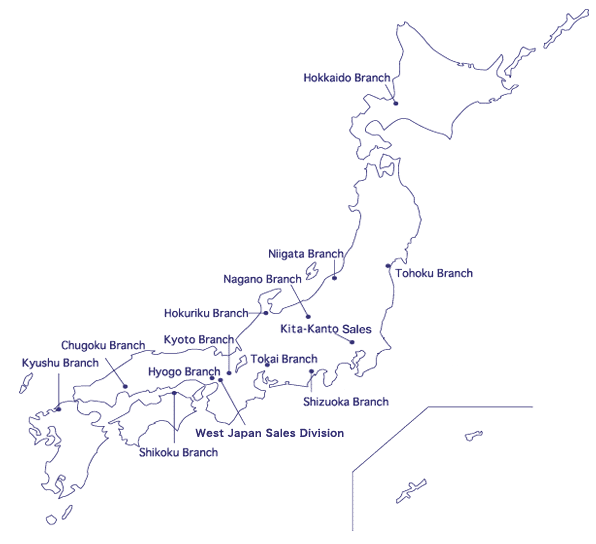 map Offices in Japan