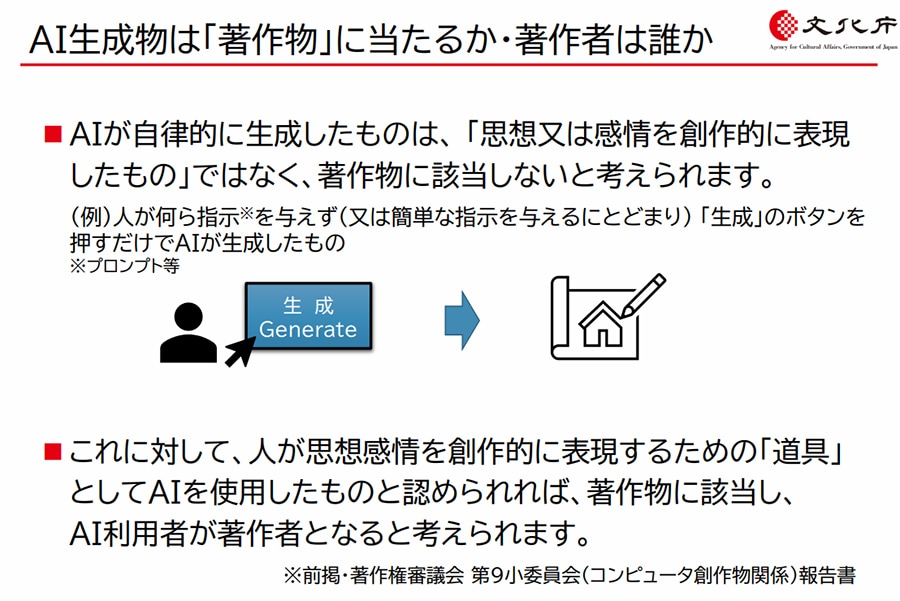 AIの生成物が「著作物」として扱われる条件とは